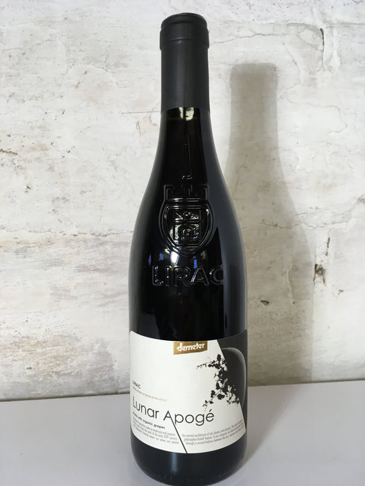Lirac Rhône cru, Lunar apoge 2014, biodynamisk rødvin